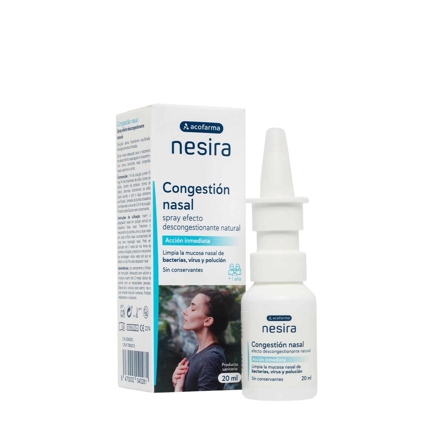 Acofarma Nesira Nasenspray bei Verstopfung 20ml