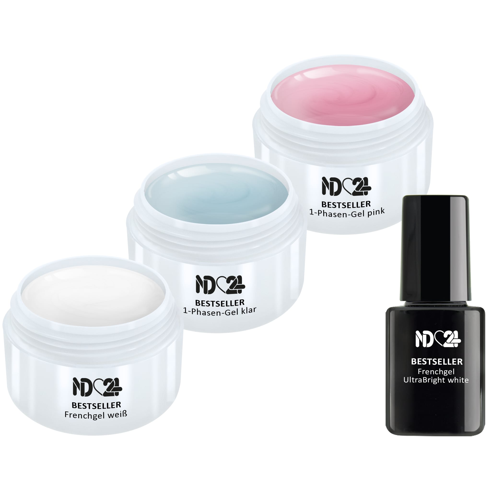4 x French Gel Set