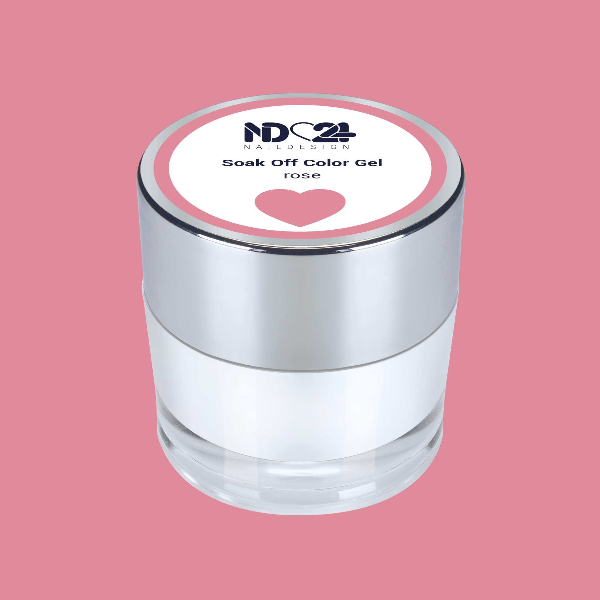 Soak Off Color Gel rose