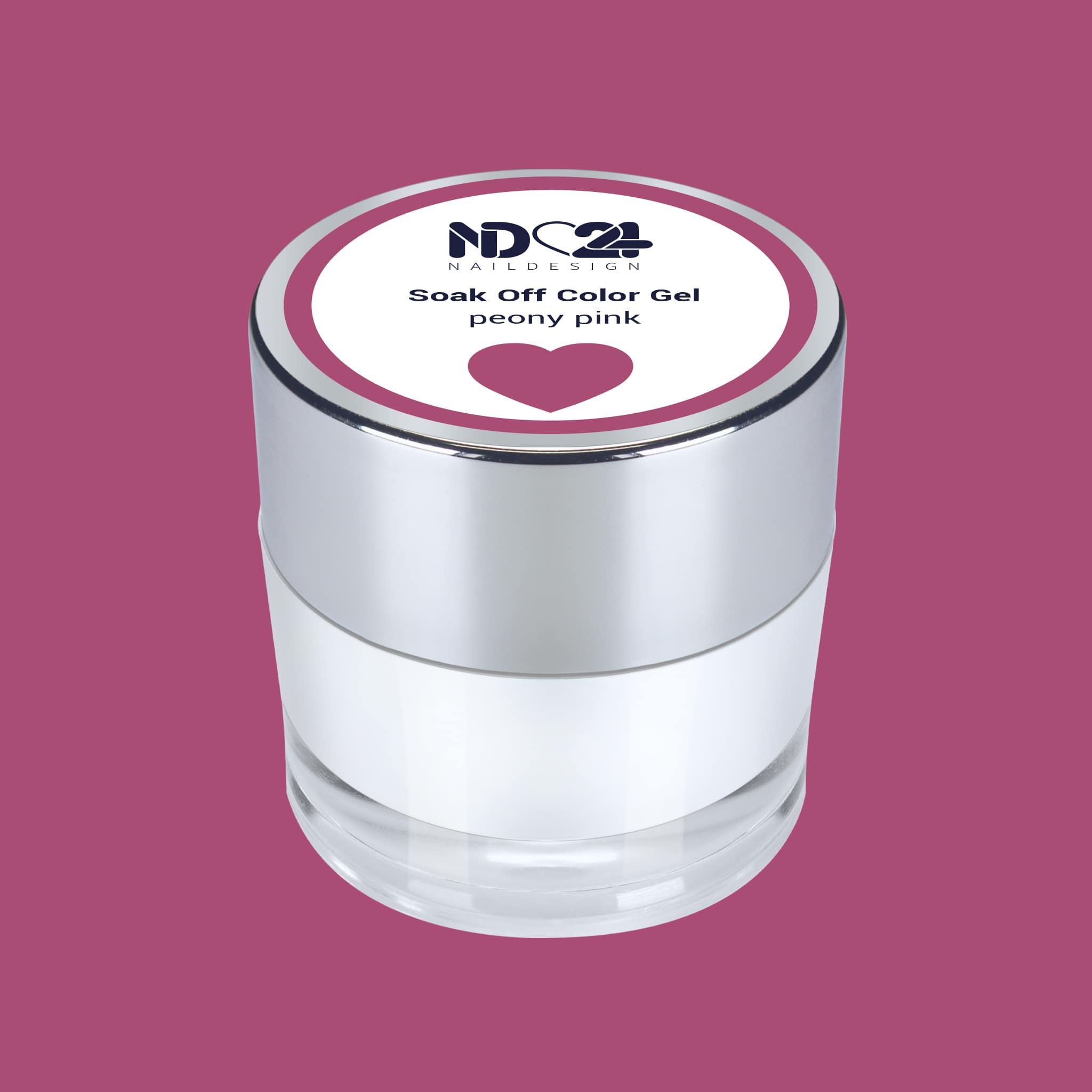 Soak Off Color Gel peony pink