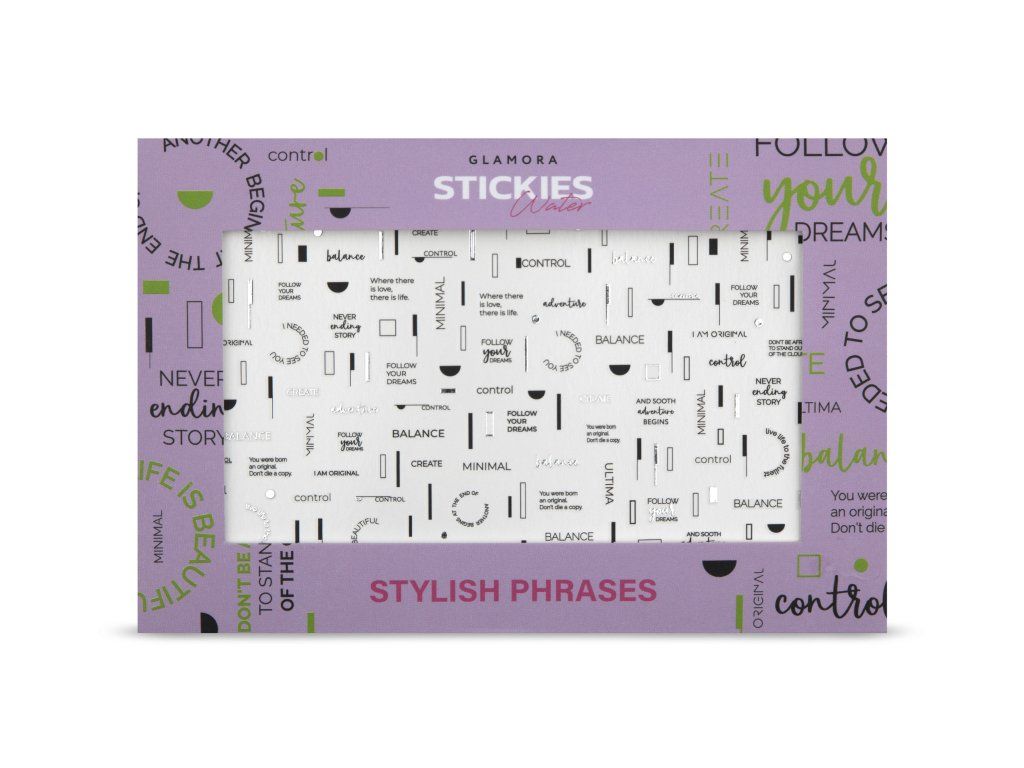 Wassersticker #27 STYLISH PHRASES SILVER