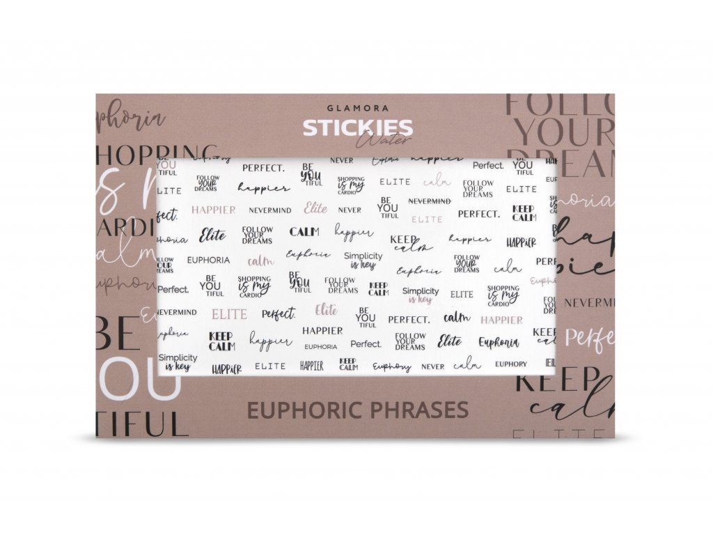 Wassersticker #25 EUPHORIC PHRASES