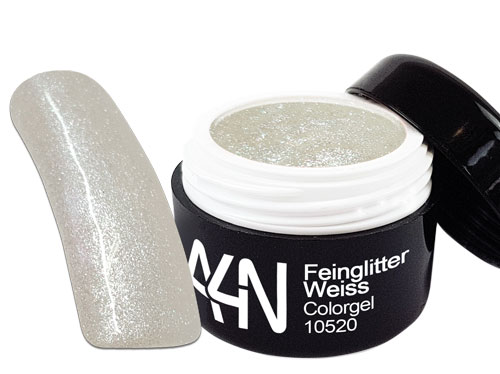 Glittergel Feinglitter Weiss 5ml Farbgel