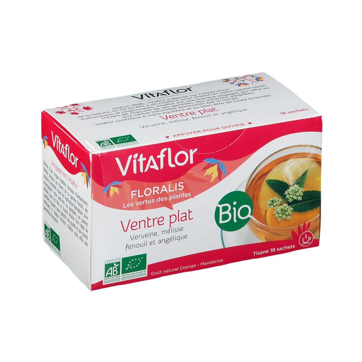 Vitaflor Bio Kräutertee Bauch flach 18 Beutel
