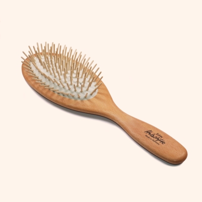 Vital-Entwirrbürste mit Holzstiften, oval