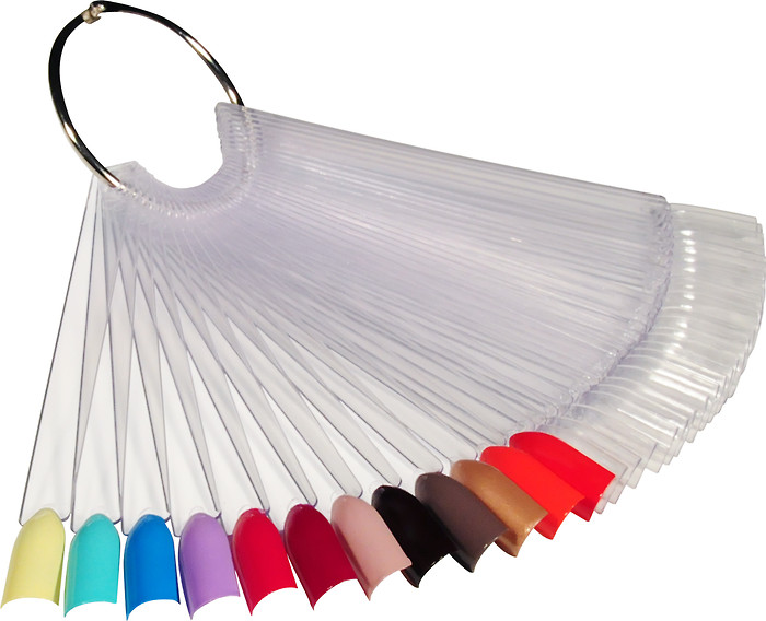 Naildesign Fächer Klar