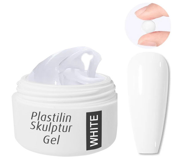 Plastilin Skulptur Gel WHITE 15ml