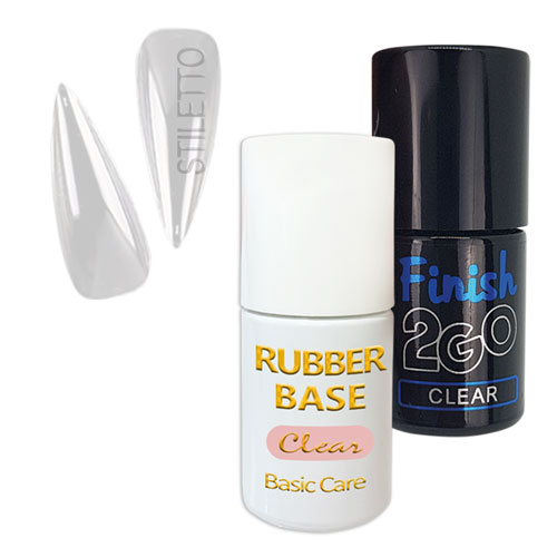 Fullcover American Tips Stiletto zum aufkleber mit Gel, künstliche und schnelle Nagelverlängerung