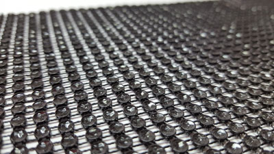 Strass-Effekt-Matte SCHWARZ