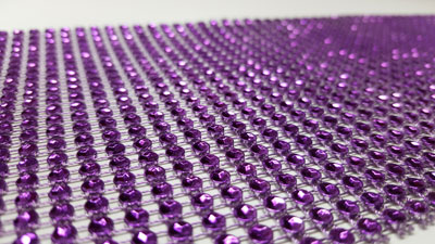 Strass-Effekt-Matte VIOLETT