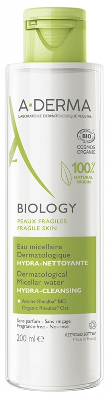 A-DERMA Biology Dermatologisches Hydra-Reinigendes Bio-Mizellares Wasser 200 ml