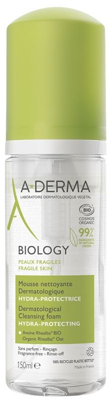 A-DERMA Biology Dermatologischer Reinigungsschaum Hydra-Protective Bio 150 ml