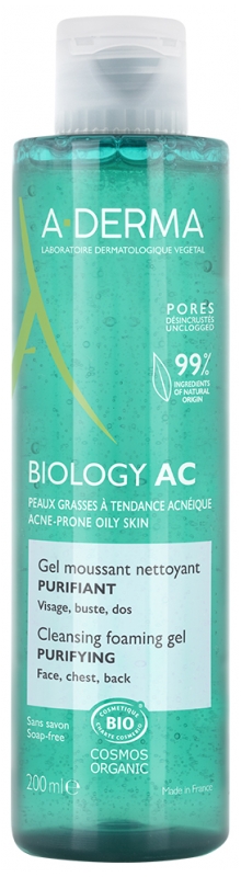 A-DERMA Biology AC Schäumendes Reinigungsgel Bio 200 ml