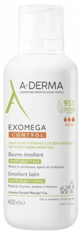 A-DERMA Exomega Control Balsam gegen Juckreiz 400 ml