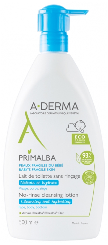 A-DERMA Primalba Reinigungsmilch Ohne Spülung 500 ml