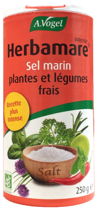 A.Vogel Herbamare Intense Meersalz Pflanzen und Frisches Bio-Gemüse 250 g