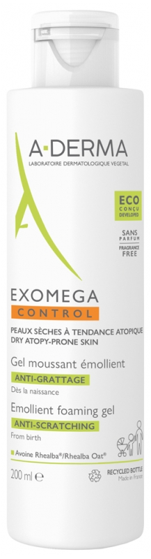 A-DERMA Exomega Control Schaumgel Anti-Gratting Emollient 200 ml