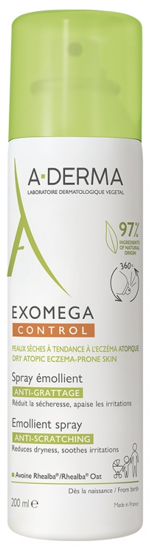 A-DERMA Exomega Control Emollient Spray 200 ml