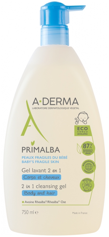 A-DERMA Primalba Reinigungsgel 2 in 1 750 ml