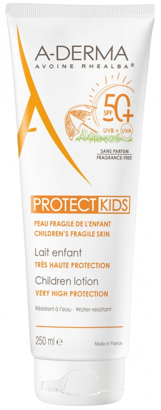 A-DERMA Protect Kids Sehr Höher Schutz-Milch für Kinder SPF50+ 250 ml