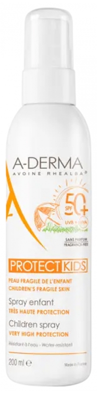 A-DERMA Protect Kids Spray Sehr Höher Schutz SPF50+ 200 ml