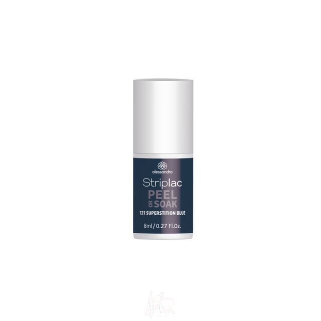 Alessandro Striplac Peel or Soak 121 Superstition Blue 8 ml