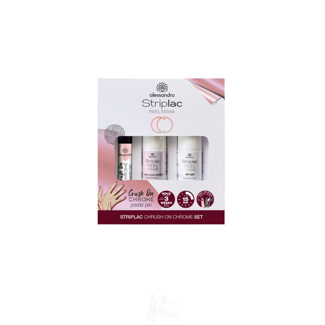 Alessandro Striplac Peel or Soak Crush on Chrome Set