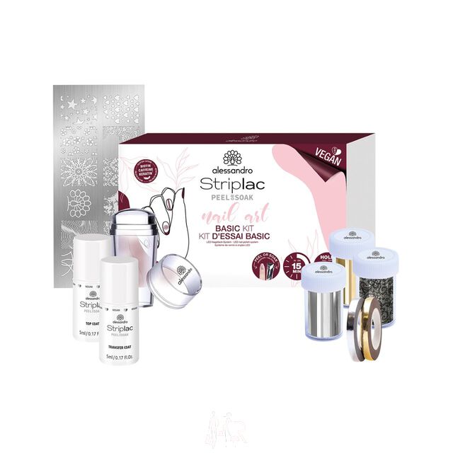 Alessandro Striplac Peel or Soak Nail Art Basic Kit