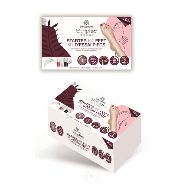 Alessandro Striplac Peel or Soak Starter Kit Feet