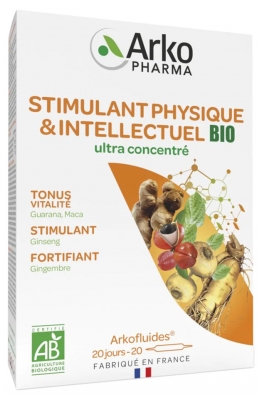 Arkopharma Arkofluides Physisches und Intellektueles Bio-Stimulans 20 Ampullen