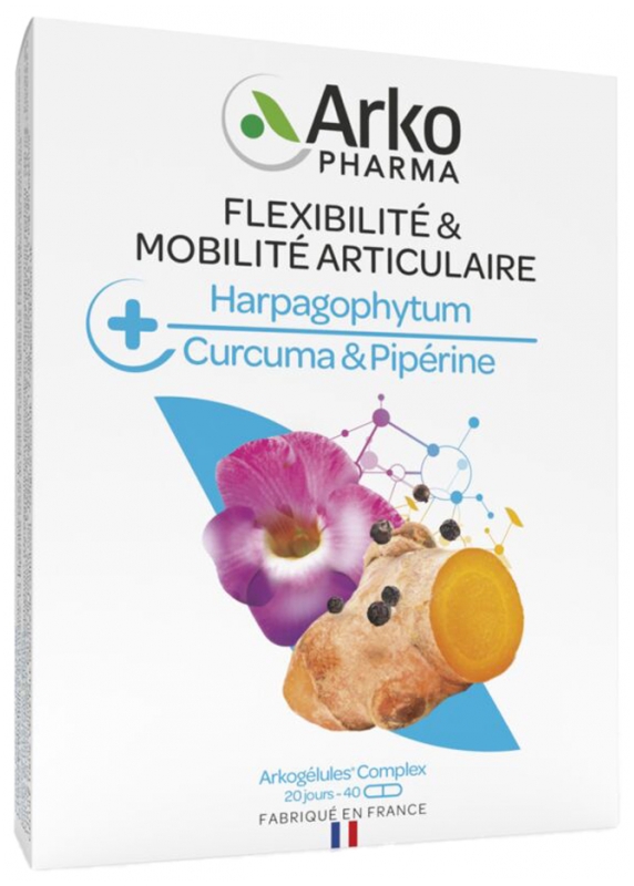 Arkopharma Arkogélules Complex Flexibilität und Gelenkbeweglichkeit Bio 40 Kapseln