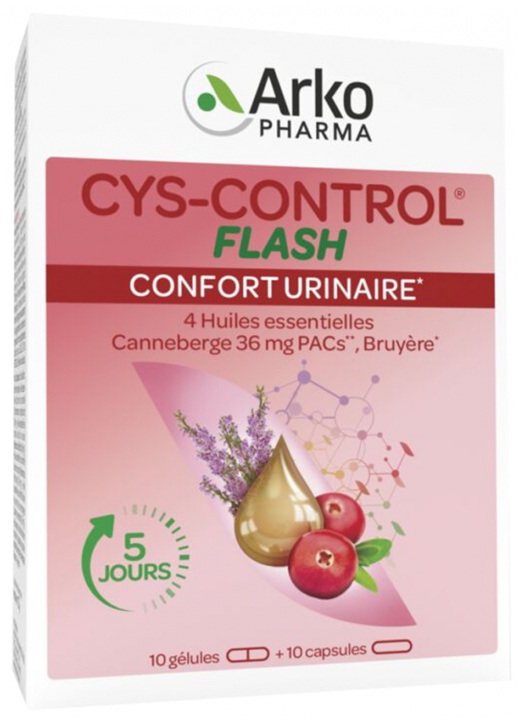 Arkopharma Cys-control Flash 10 Tabletten + 10 Kapseln