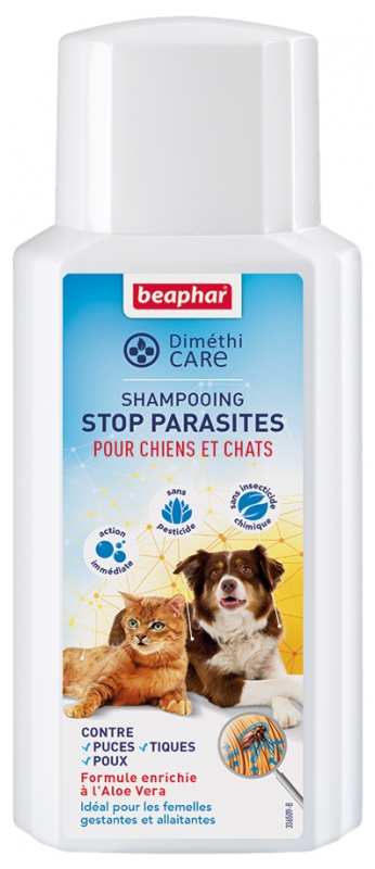 Beaphar Diméthicare Stop Parasiten Hunde und Katzen Shampoo 200 ml