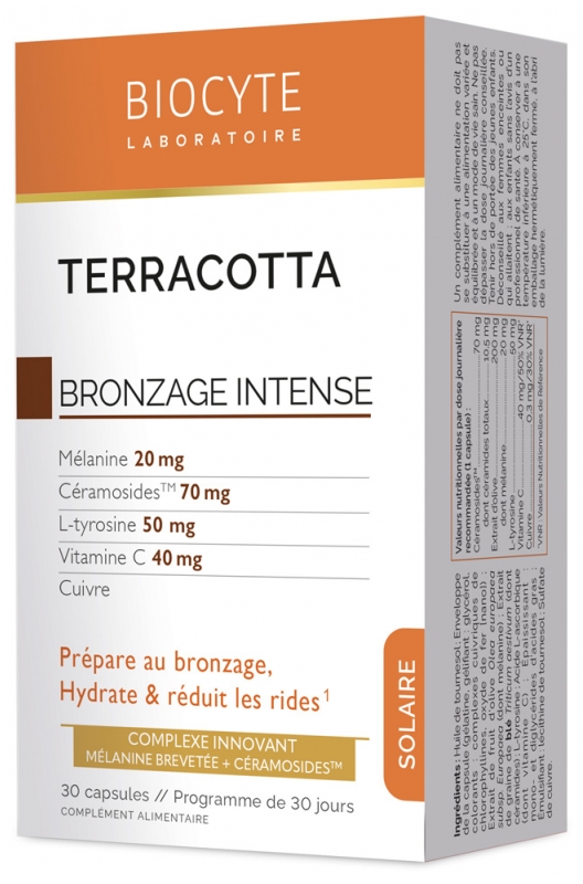 Biocyte Terracotta Solaire Intense Vorbereitung auf die Bräune 30 Kapseln