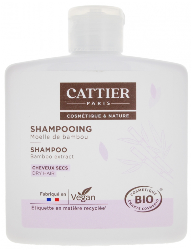 Cattier Shampoo Trockenes Haar Bambusmark Bio 250 ml