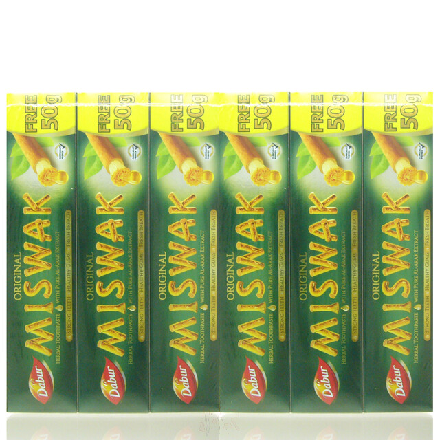Dabur Kräuter Zahnpasta MISWAK 1020g - 6x 170g