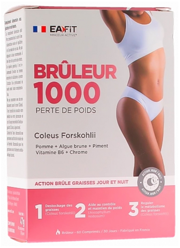Eafit Brenner 1000 Gewichtsverlust 60 Tabletten