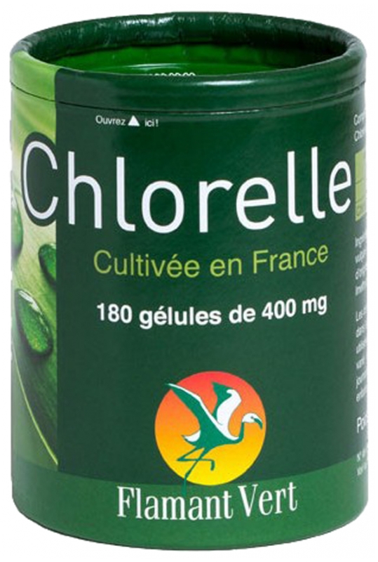 Flamant Vert Chlorella 180 Kapseln à 400 mg