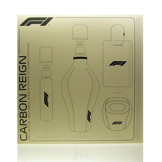 Formel 1 Race Carbon Reign Set - EDT 75 ml + EDT 15 ml + Kofferanhänger