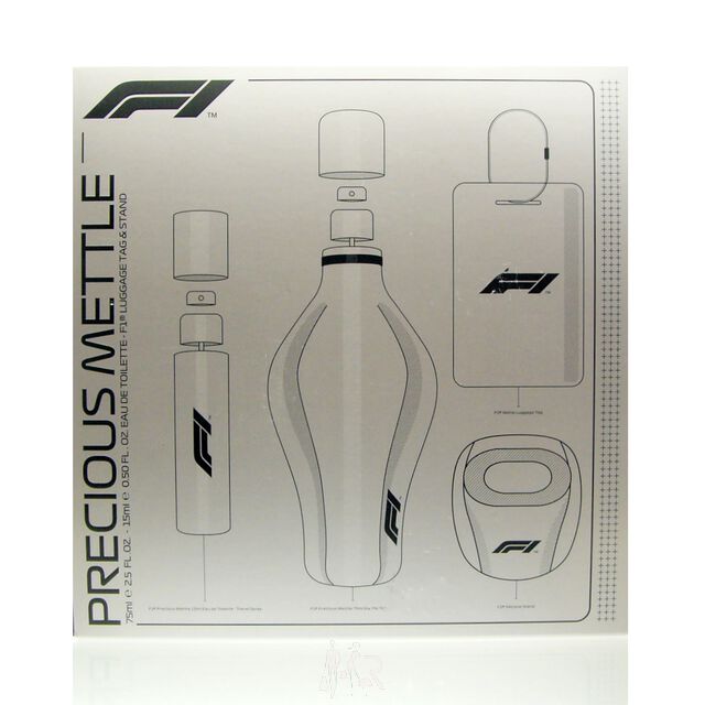 Formel 1 Race Collection Precious Mettle Set - EDT 75 ml + EDT 15 ml + Kofferanhänger