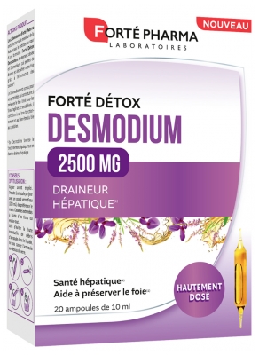 Forté Pharma Forté Detox Desmodium 2500 mg 20 Ampullen