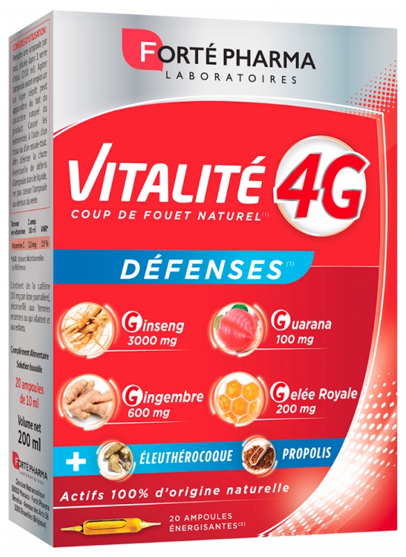 Forté Pharma Vitalität 4G Abwehr 20 Ampullen