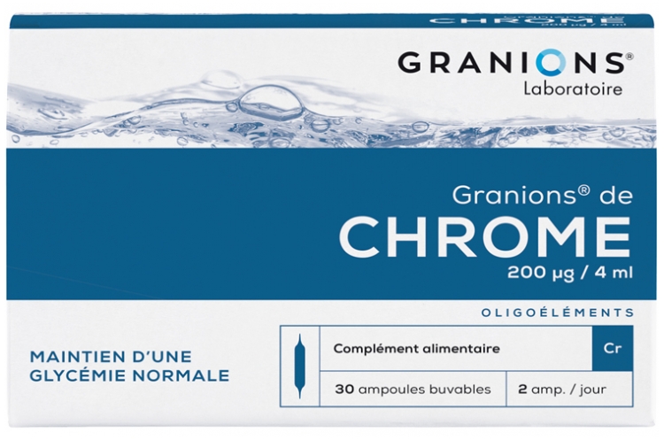 Granions aus Chrom 200 µg 30 Ampullen