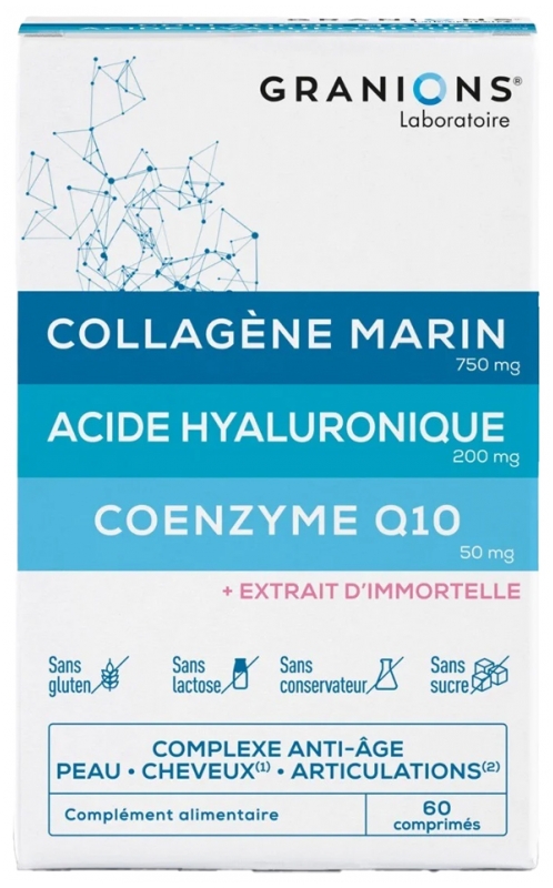 Granions Marines Kollagen Hyaluronsäure Coenzym Q10 60 Tabletten