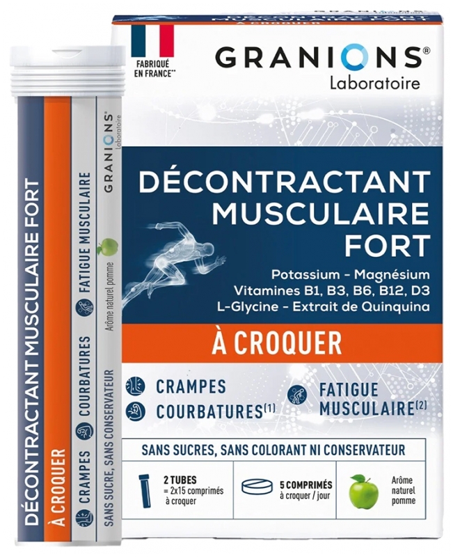 Granions Muskelentspanner Stark zum Kauen 30 Tabletten