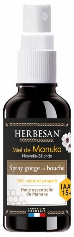 Herbesan Manuka-Honig IAA Hals- und Mundspray 10+ 25 ml
