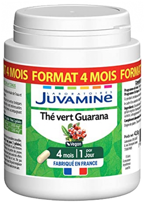 Juvamine Grüner Tee Guarana 120 Kapseln