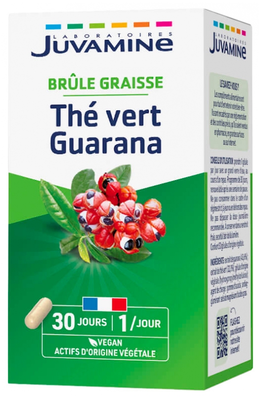 Juvamine Grüner Tee Guaraná 30 Kapseln