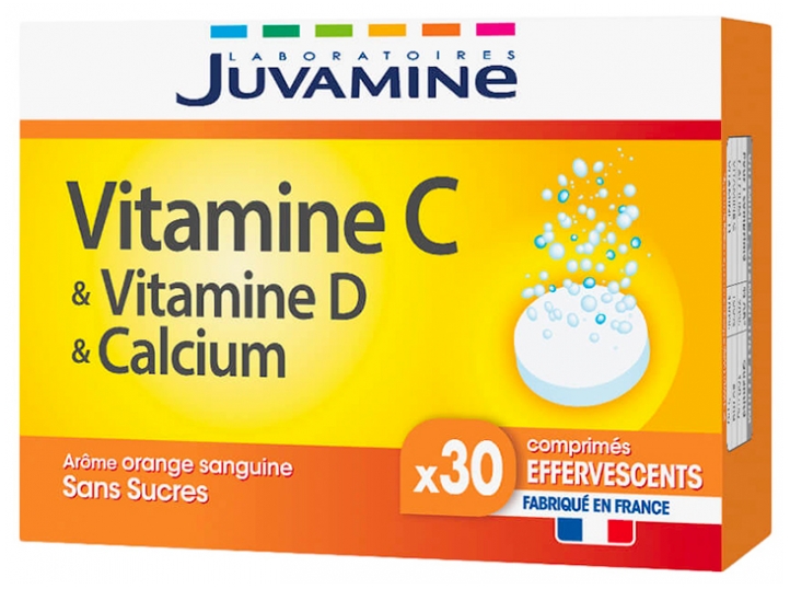 Juvamine Vitamin C Vitamin D Kalzium 30 Brausetabletten