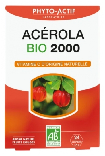 Laboratoire Phyto-Actif Acerola Bio 2000 24 Tabletten